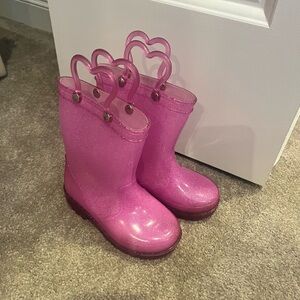 Light up rain boots toddler size 8